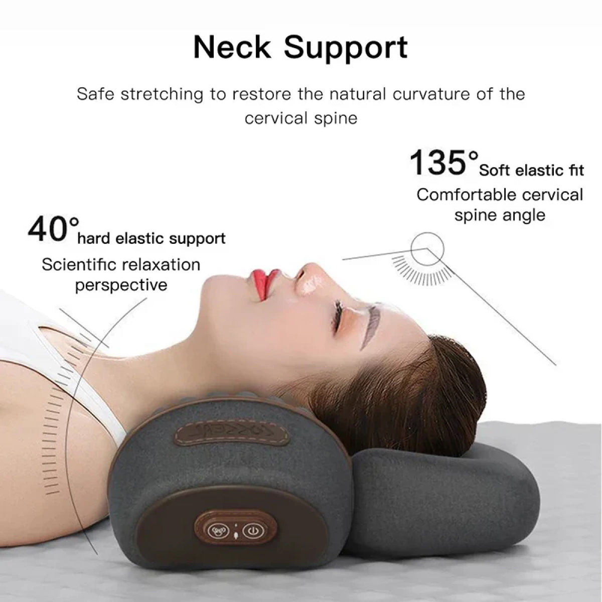 Contour Neck & Back Cushion - Warm Cervical Support Pillow