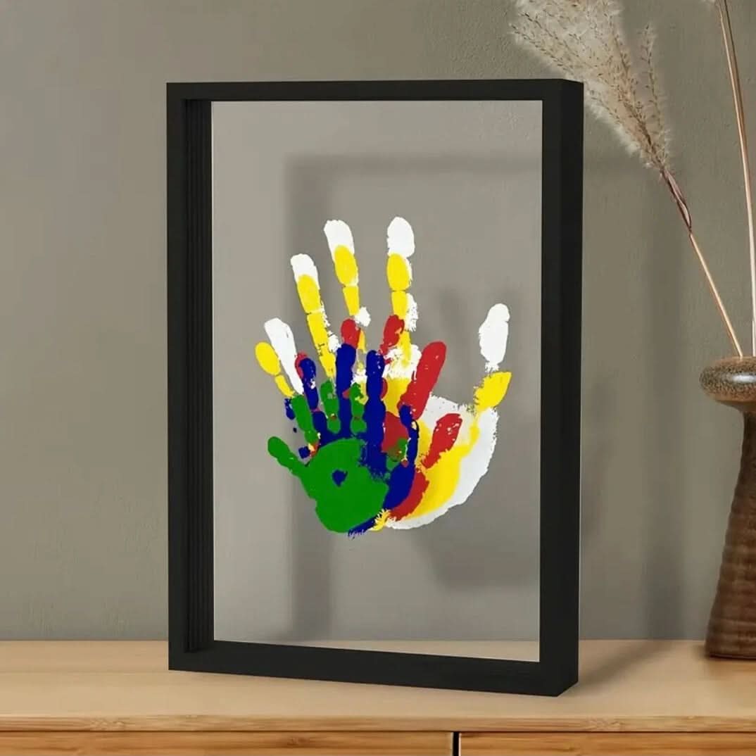 Customizable Infant Wooden Handprint Picture Frame