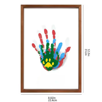Customized Infant Wood Handprint Picture Frame
