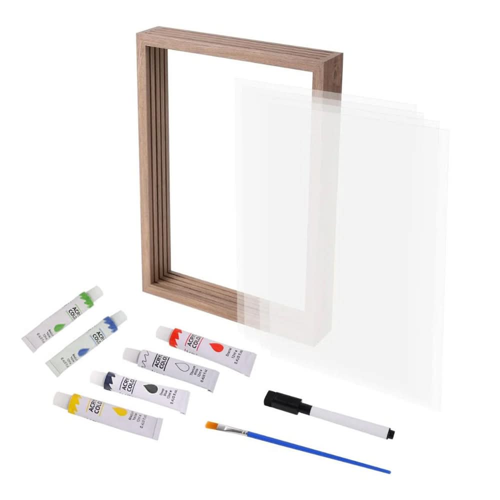 Customized Infant Wood Handprint Picture Frame