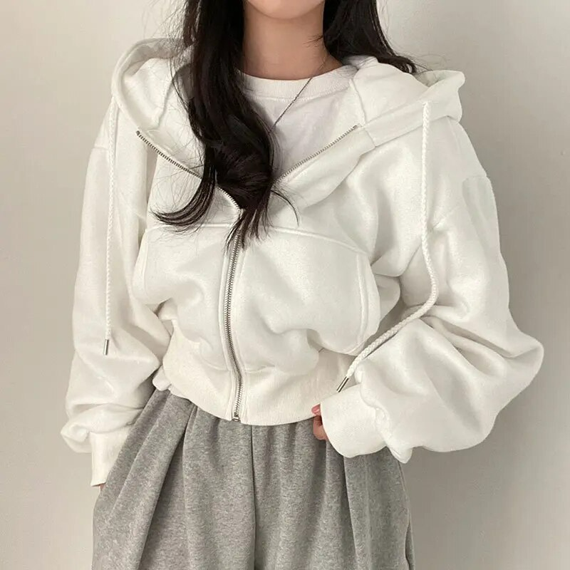 Comfortable Loose Fit Women's Cotton Hoodie - Luxicro