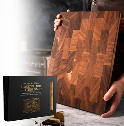 Natural Wood Cutting Board for Kitchen and Serving - Luxicro