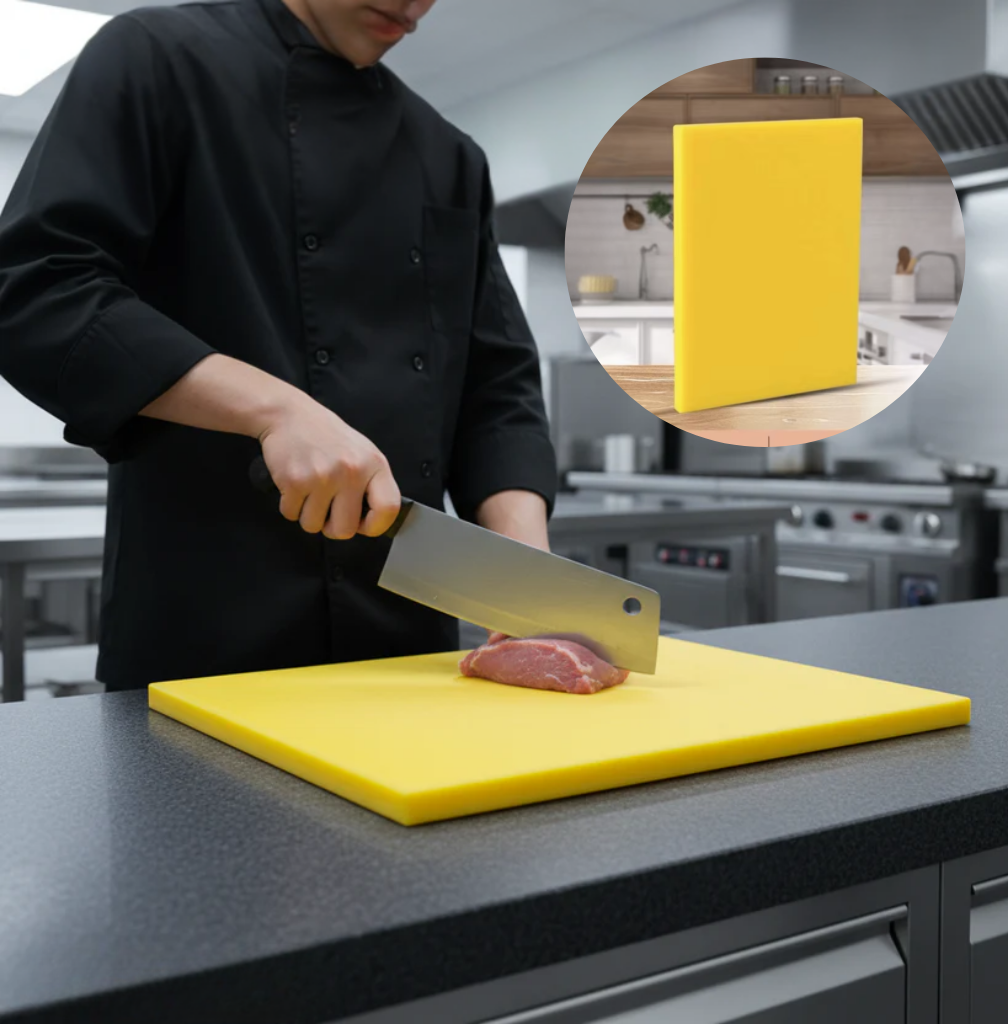 Durable Plastic Cutting Board | Heavy Duty Easy Clean Surface