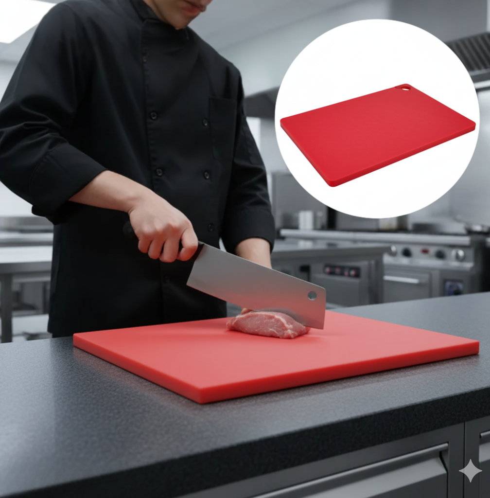 Durable Plastic Cutting Board | Heavy Duty Easy Clean Surface