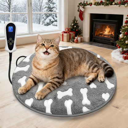 Big Warm Pet Bed for Dogs, Waterproof Heated Mat