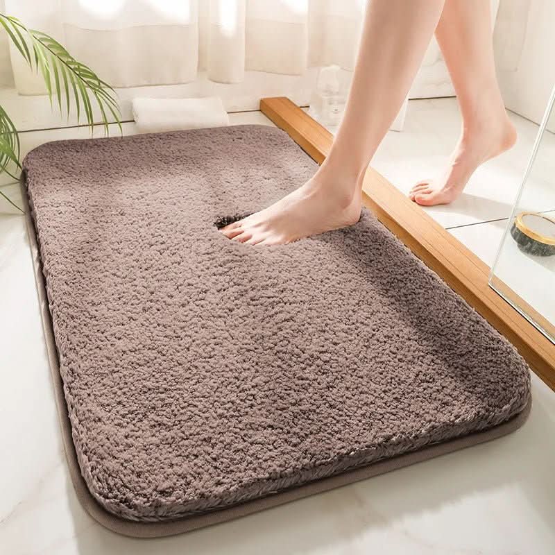 Plush Microfiber Anti-Slip Bathroom Mat