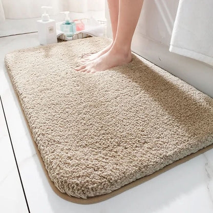 Plush Microfiber Anti-Slip Bathroom Mat