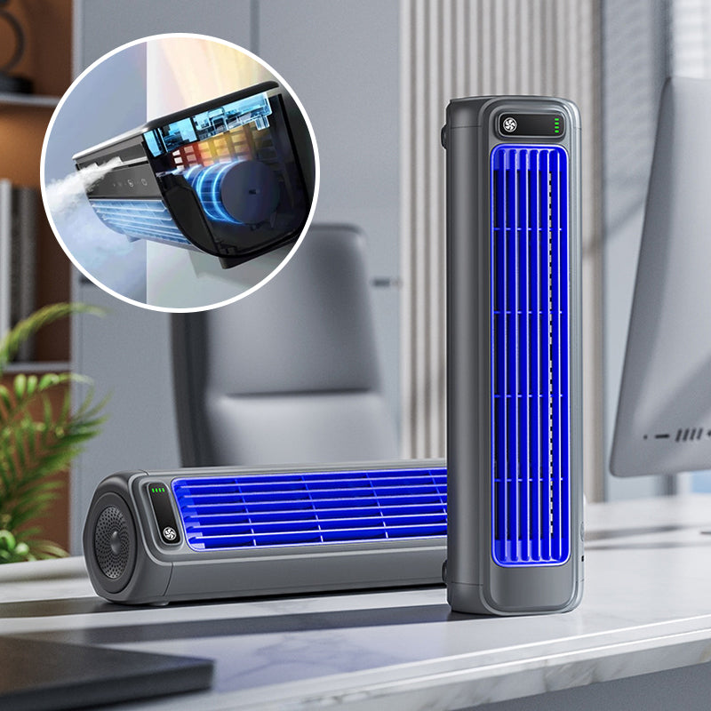 Compact Wall Mount Air Conditioner Fan - Luxicro