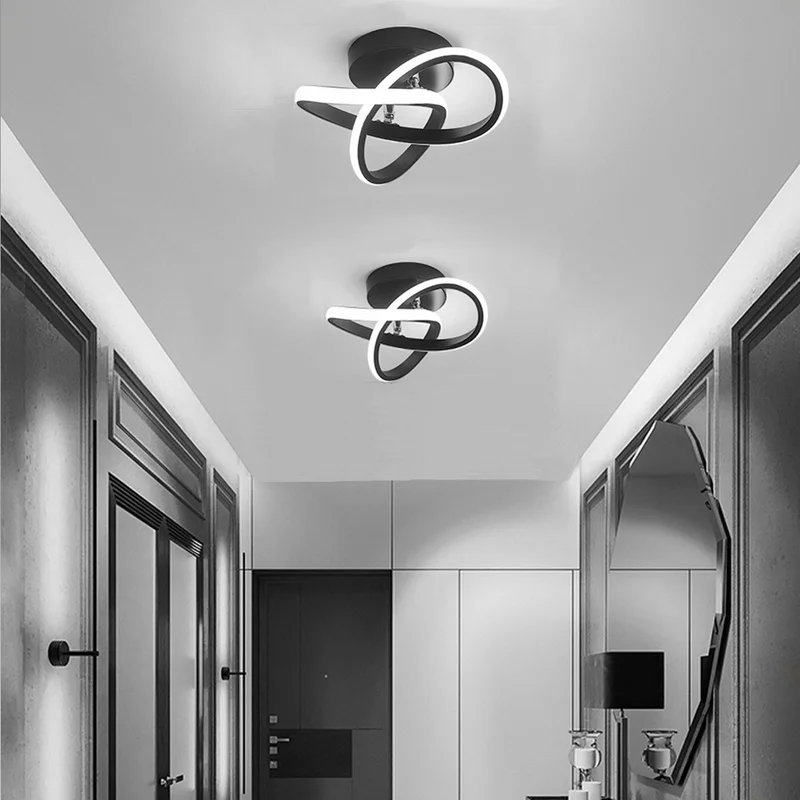 Modern LED Black Ceiling Lamp
