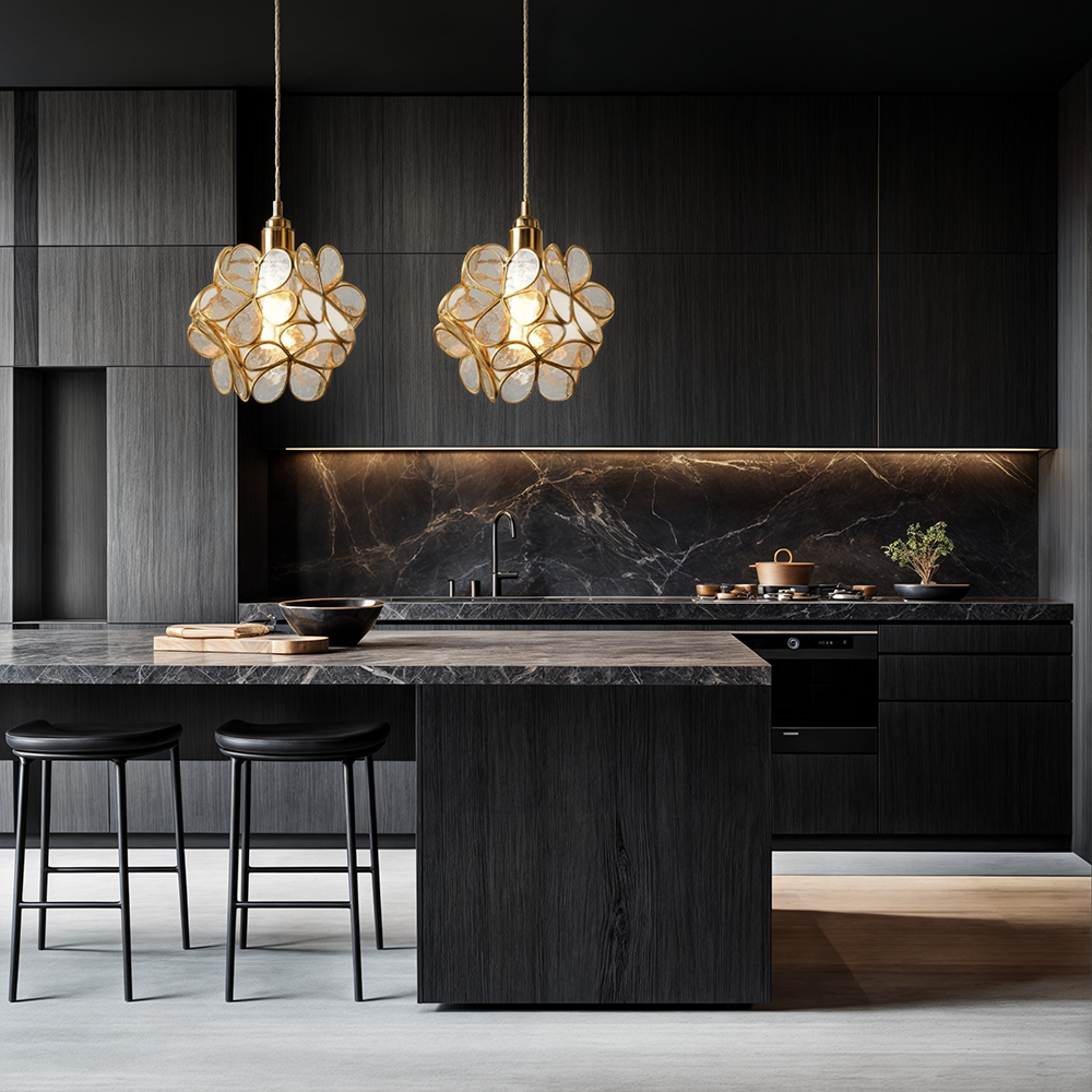 Elegant Flower Glass Pendant Lighting Fixture - Luxicro