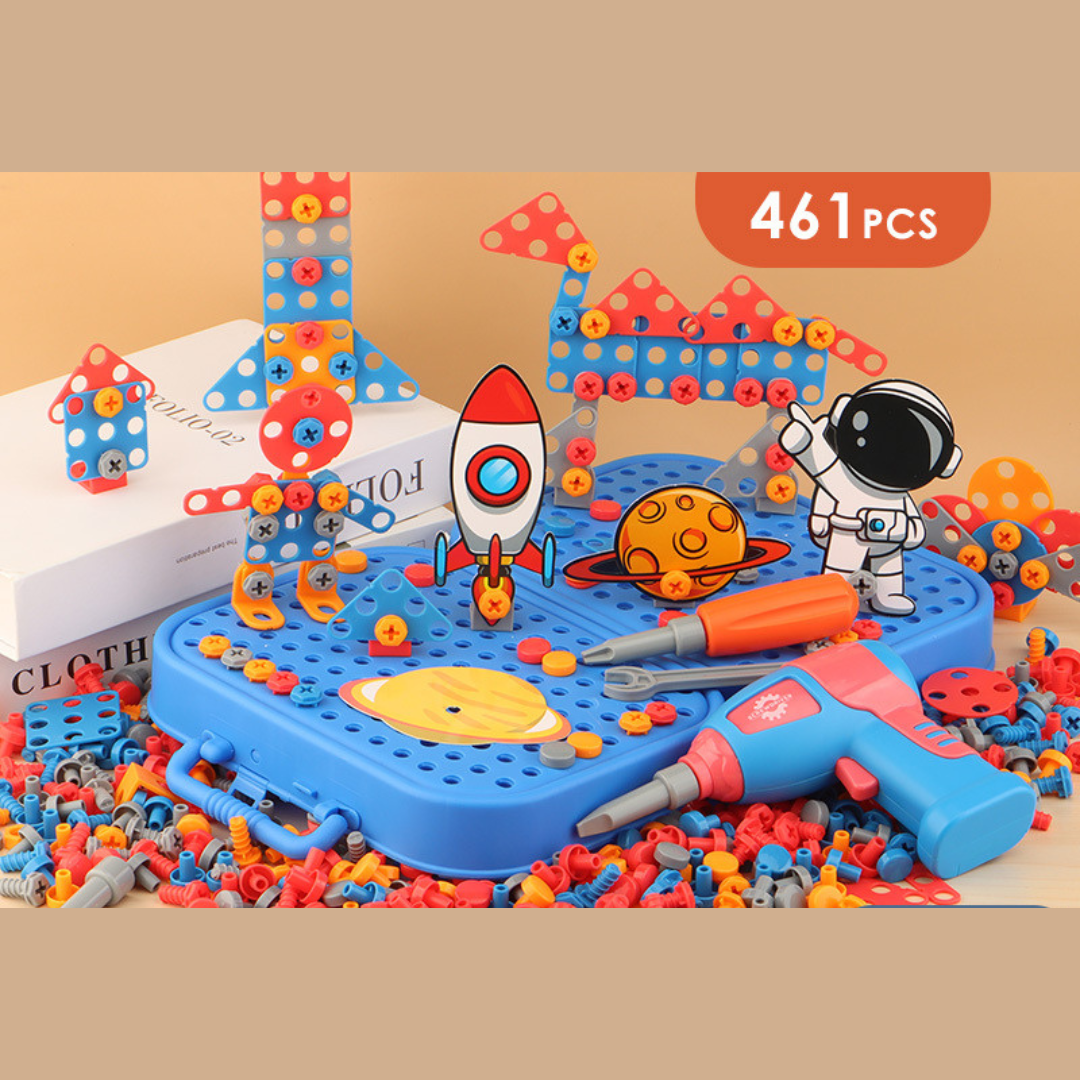 Premium Kids 3D Toolbox Set