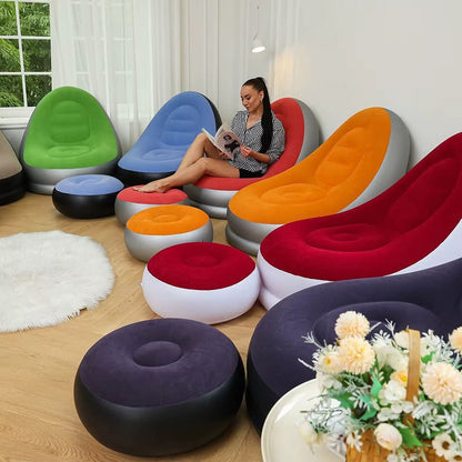 Comfortable Fauler Sofa with Ottoman - Luxicro