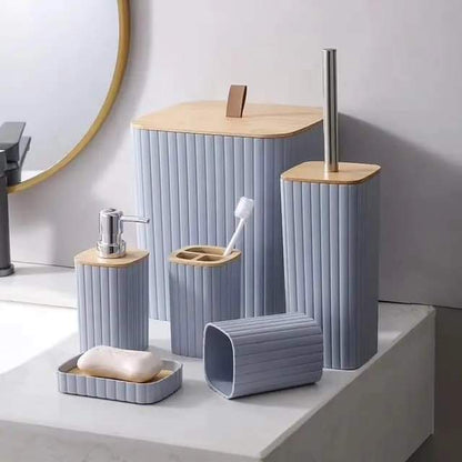 Complete 6-Piece Bath Accessory Set