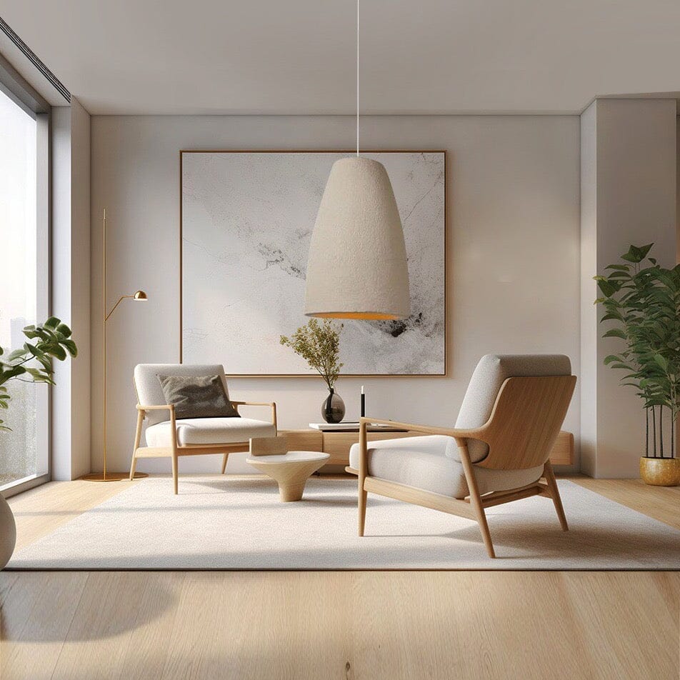 Minimalist Japanese Style Pendant Lamp With Soft Light