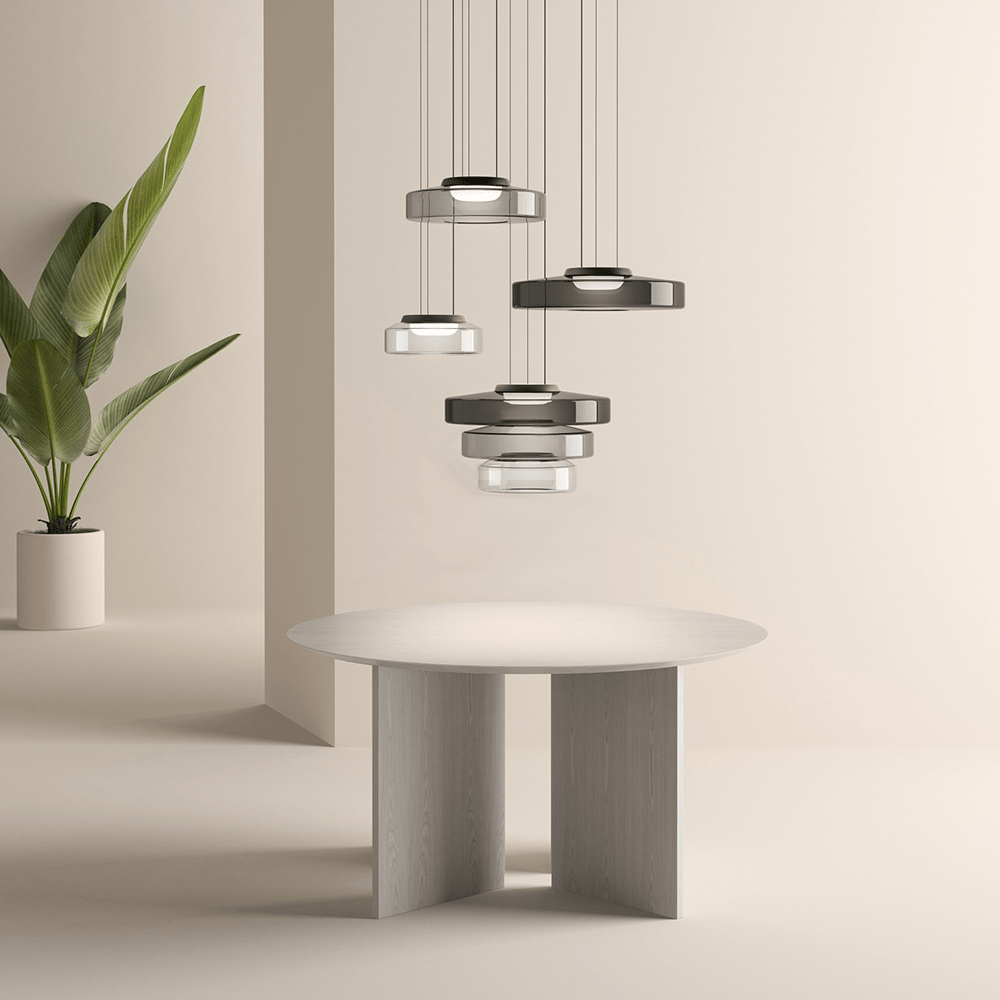 Sleek Glass Pendant Light in Vintage Design