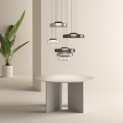 Sleek Glass Pendant Light in Vintage Design