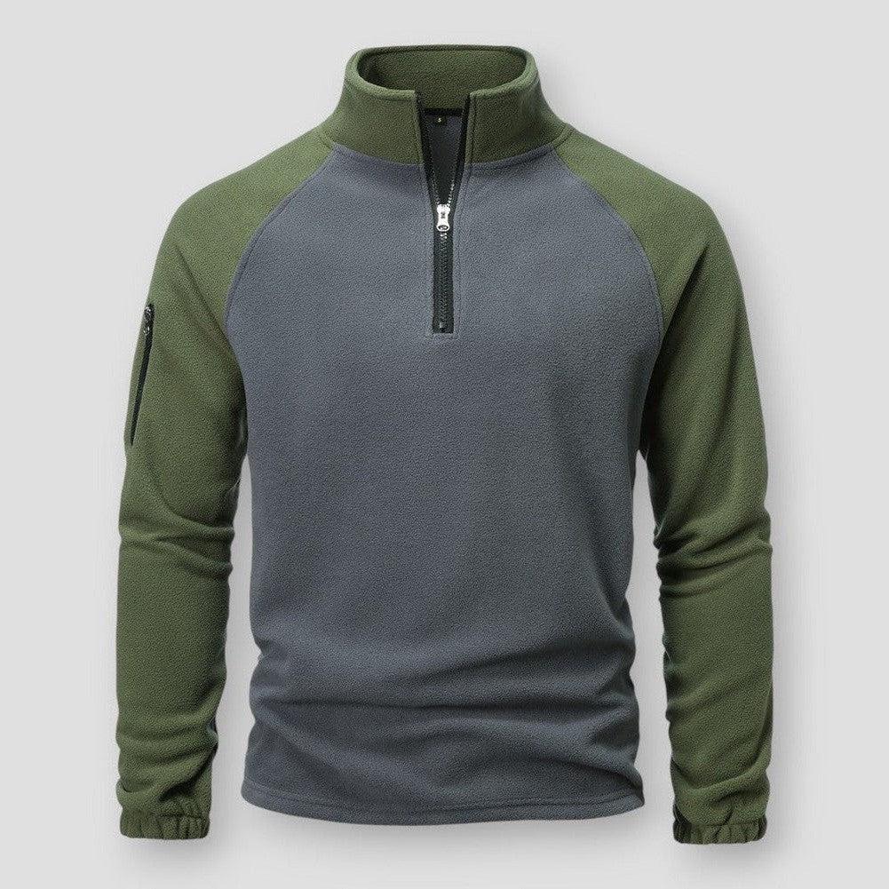 Cozy Mens Fleece Jacket Half Zip Midweight