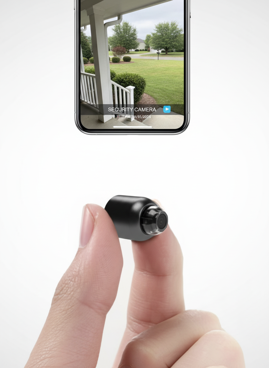 Compact Dual WiFi Security Cameras 1080P Night Vision - Luxicro
