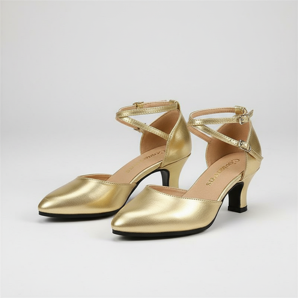Comfortable Block Heel Ankle Shoes - Luxicro