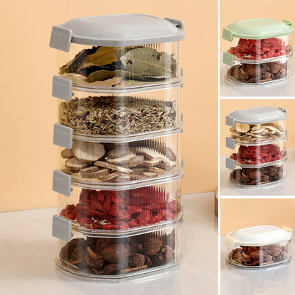 Compact Adjustable Spice Storage Box