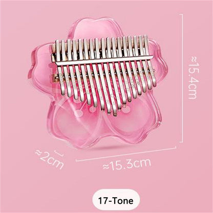 Vibrant Pink Mini Kalimba Instrument