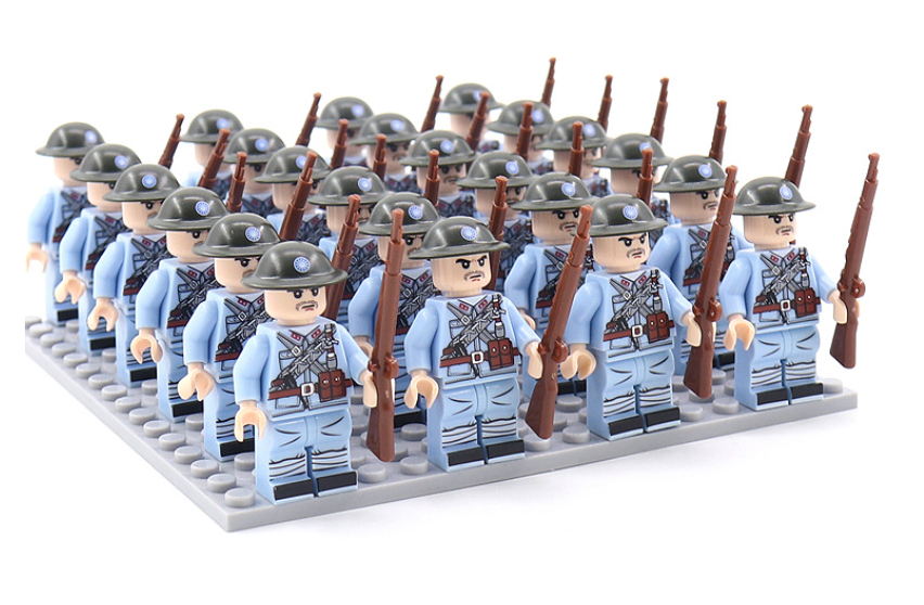 Historic WWII Building Brick Set