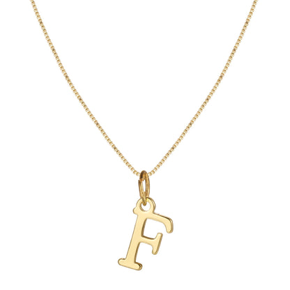 Classic 14k Gold Monogram Pendant Necklace