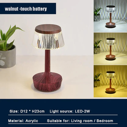 Stylish LED Glass Table Lamp