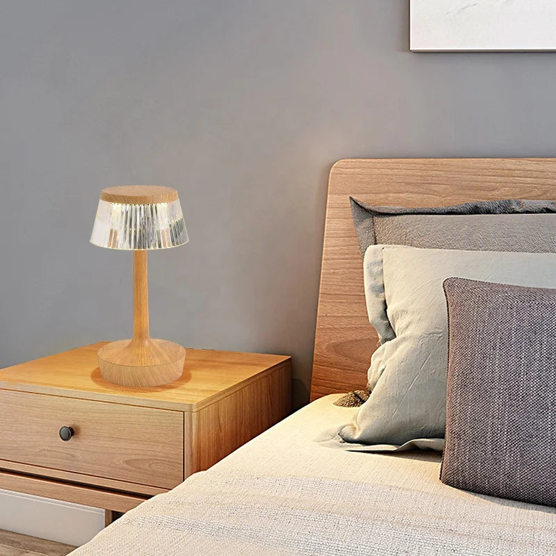 Stylish LED Glass Table Lamp