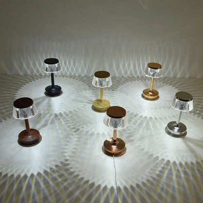 Stylish LED Glass Table Lamp