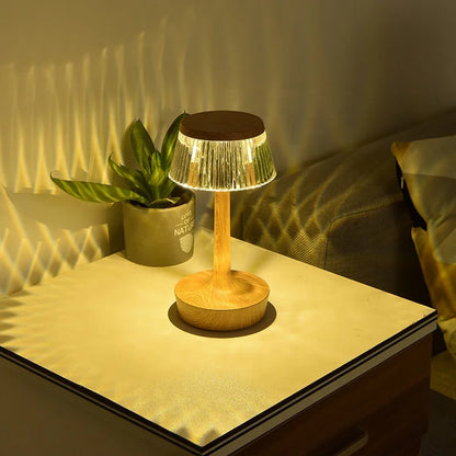 Stylish LED Glass Table Lamp
