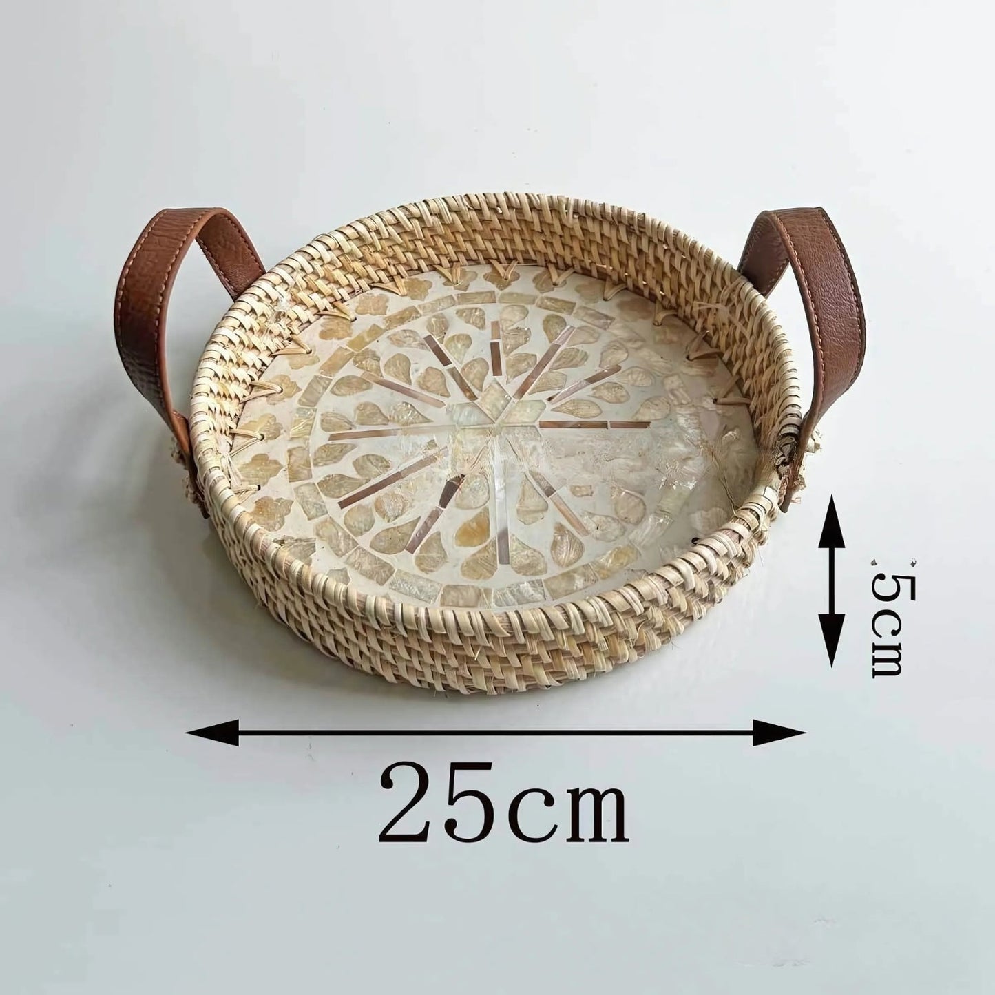 Rustic Wicker Serving Tray in Various Designs