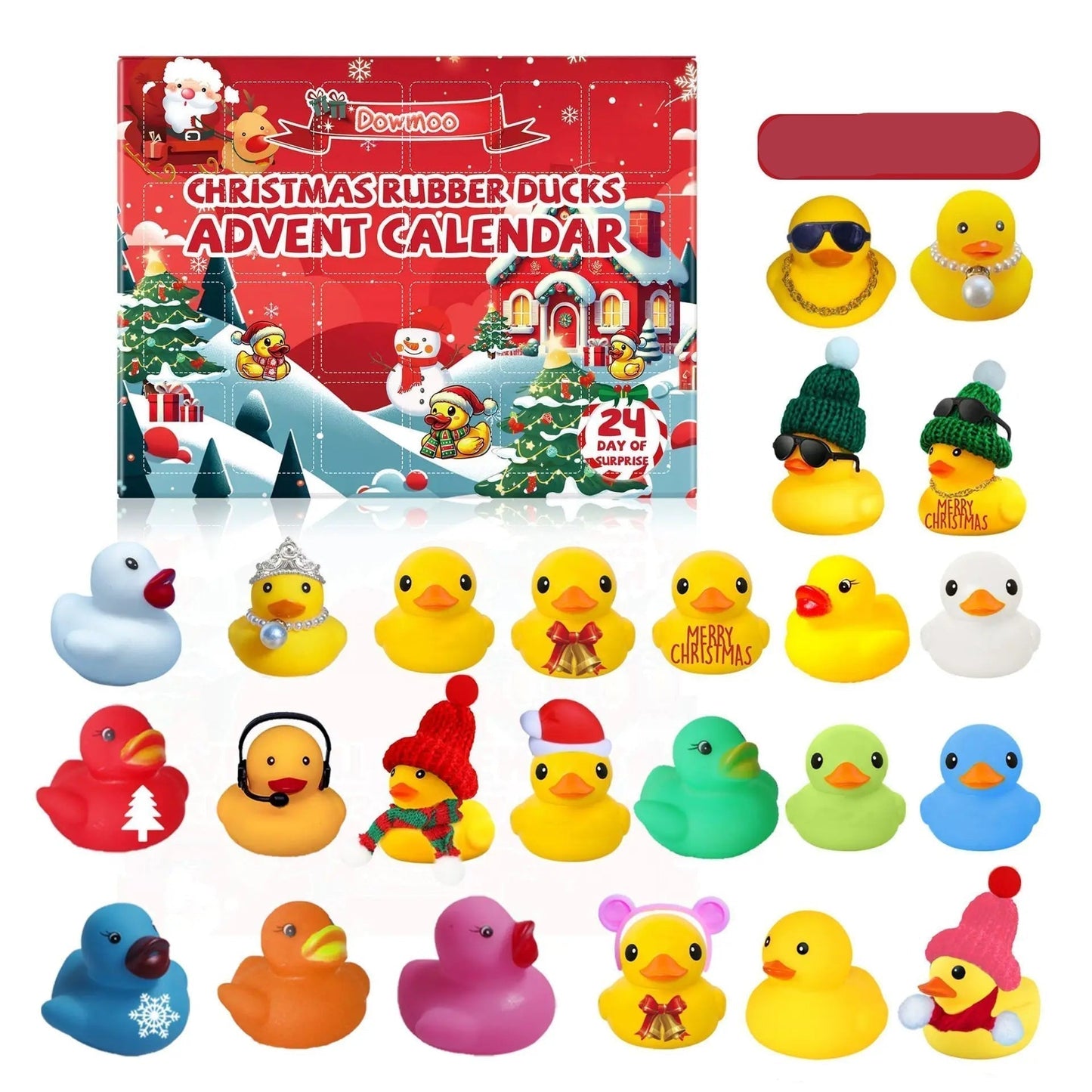 Fun Rubber Duck Christmas Countdown Calendar for Kids - Luxicro