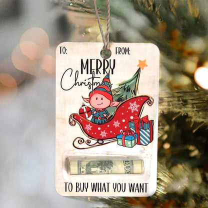 Traditional Wood Christmas Card Display Stand