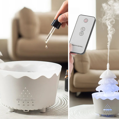 Christmas LED Ultrasonic Essential Oil Diffuser