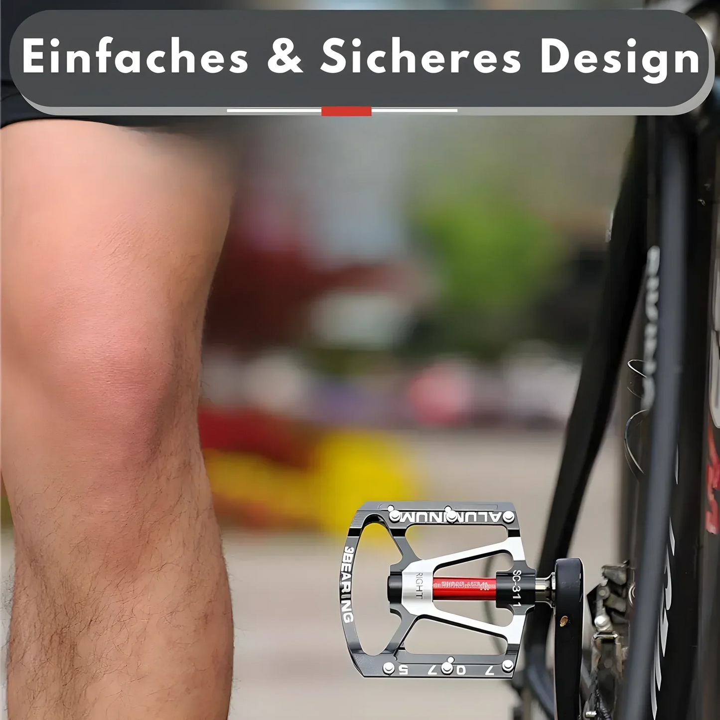 Lightweight Aluminum Bike Pedals with Grip