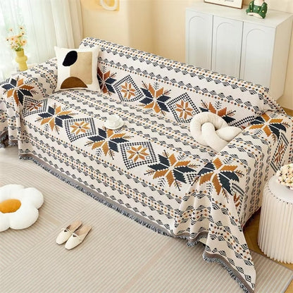 Colorful Patterned Couch Slipcover