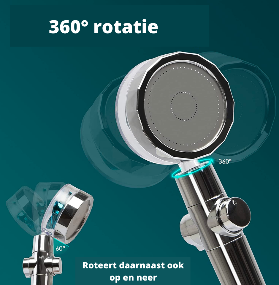Advanced Shower Head with Purifying Filter and Massaging Jets