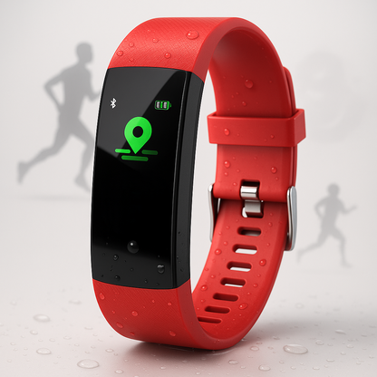 Athletic Water Resistant Sports Watch Silicone Strap