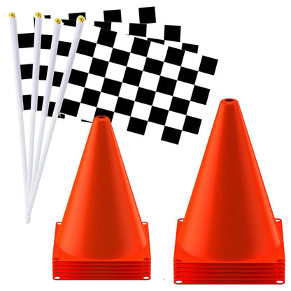 Small Racing Flag and Cone Track Kit