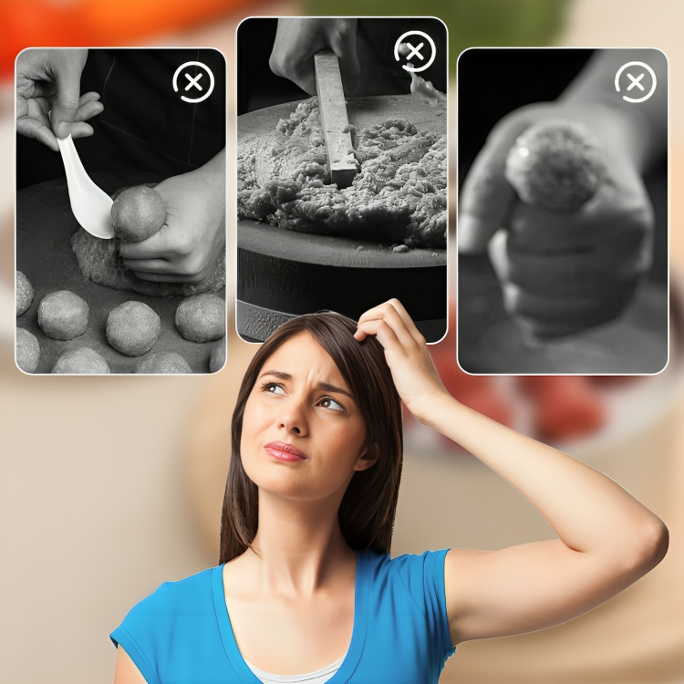 Easy Release Stainless Steel Meatball Maker Tool