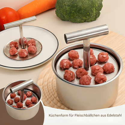 Easy Release Stainless Steel Meatball Maker Tool - Luxicro