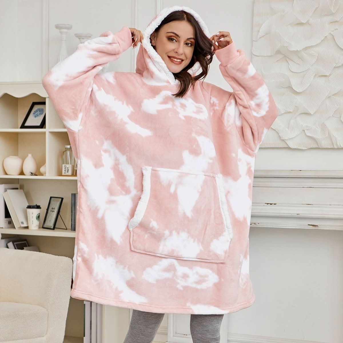 Soft Plush Hooded Blanket Throw - Luxicro