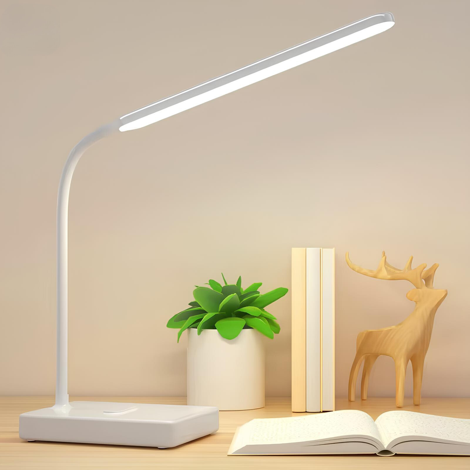 Versatile LED Table Lamp with Flexible Neck - Luxicro