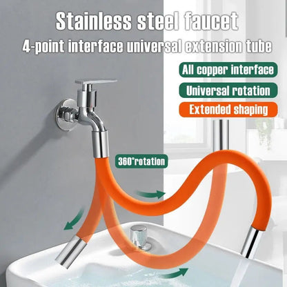 Flexible 360 Degree Kitchen Faucet Extender