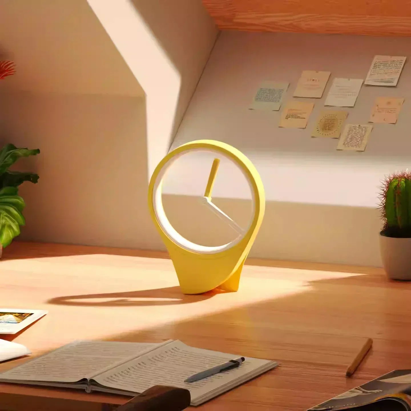 Sleek USB LED Wall Clock with Contemporary Style - Luxicro
