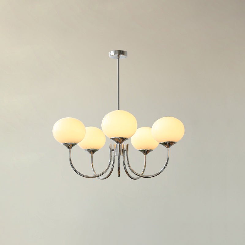 Soft Pink Crystal Glass Pendant Light Fixture