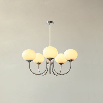 Soft Pink Crystal Glass Pendant Light Fixture