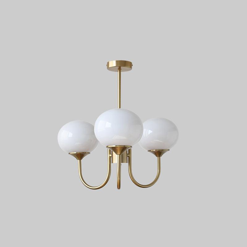 Soft Pink Crystal Glass Pendant Light Fixture