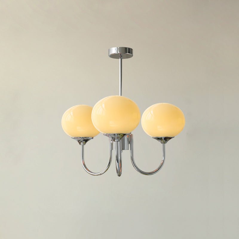 Soft Pink Crystal Glass Pendant Light Fixture